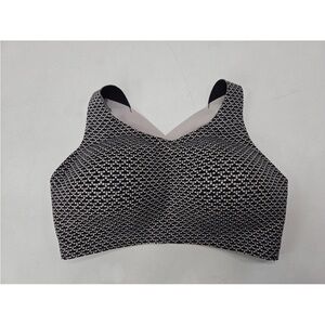 Lululemon Enlite Bra Monochromic Black MONB Size 36E Womens